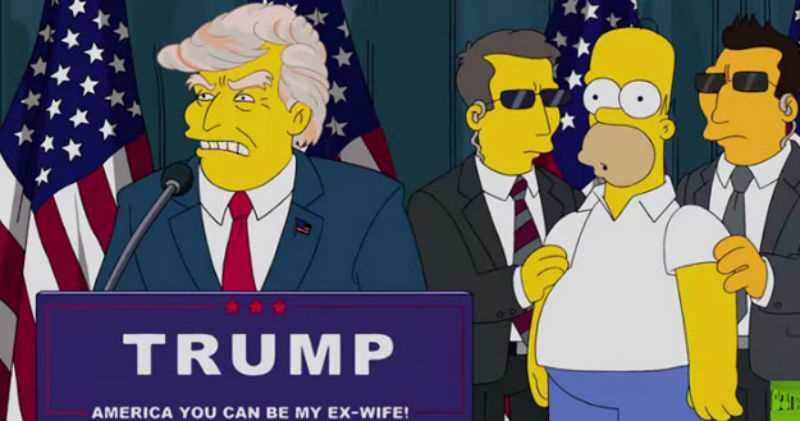 Los Simpson, sin querer, le atinaron a eventos mundiales como la llegada de Donald Trump a la Casa Blanca