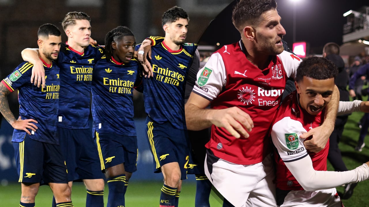 Arsenal fue eliminado por Fleetwood en la EFL Cup.