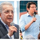 Álvaro Uribe, Miguel Uribe y María Claudia Tarazona.