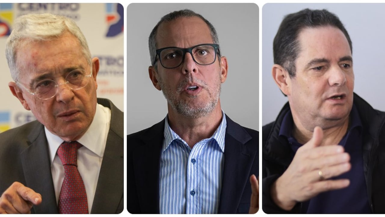 Álvaro Uribe, Alfredo Saade y Germán Vargas Lleras.