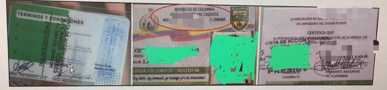 Las disidencias tienen control de los pobladores a través de las juntas de acción comunal, que son obligadas a inscribir a los campesinos en los territorios, según información de inteligencia.