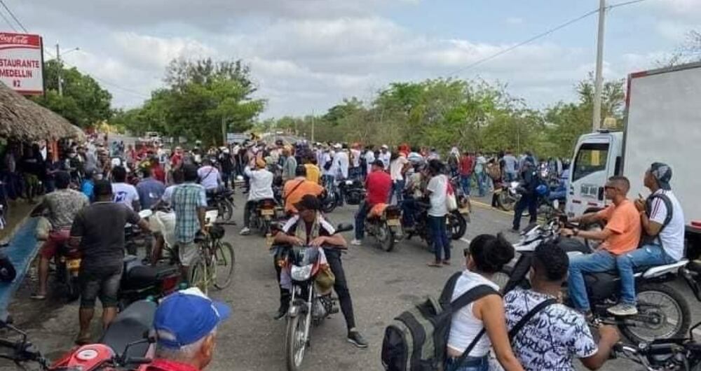 Paro de mineros en el Bajo Cauca antioqueño.