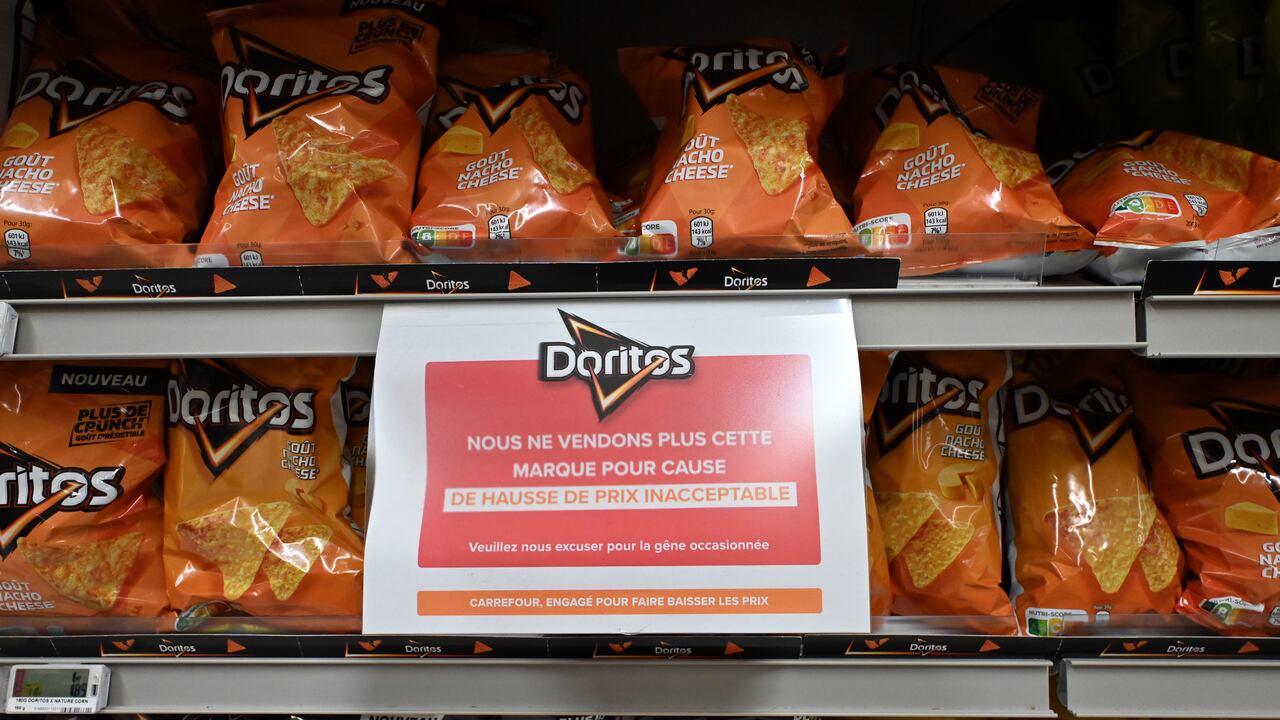 Doritos y otros productos de la marca Pepsico ya no se venderán en supermercados de Carrefour en Europa.