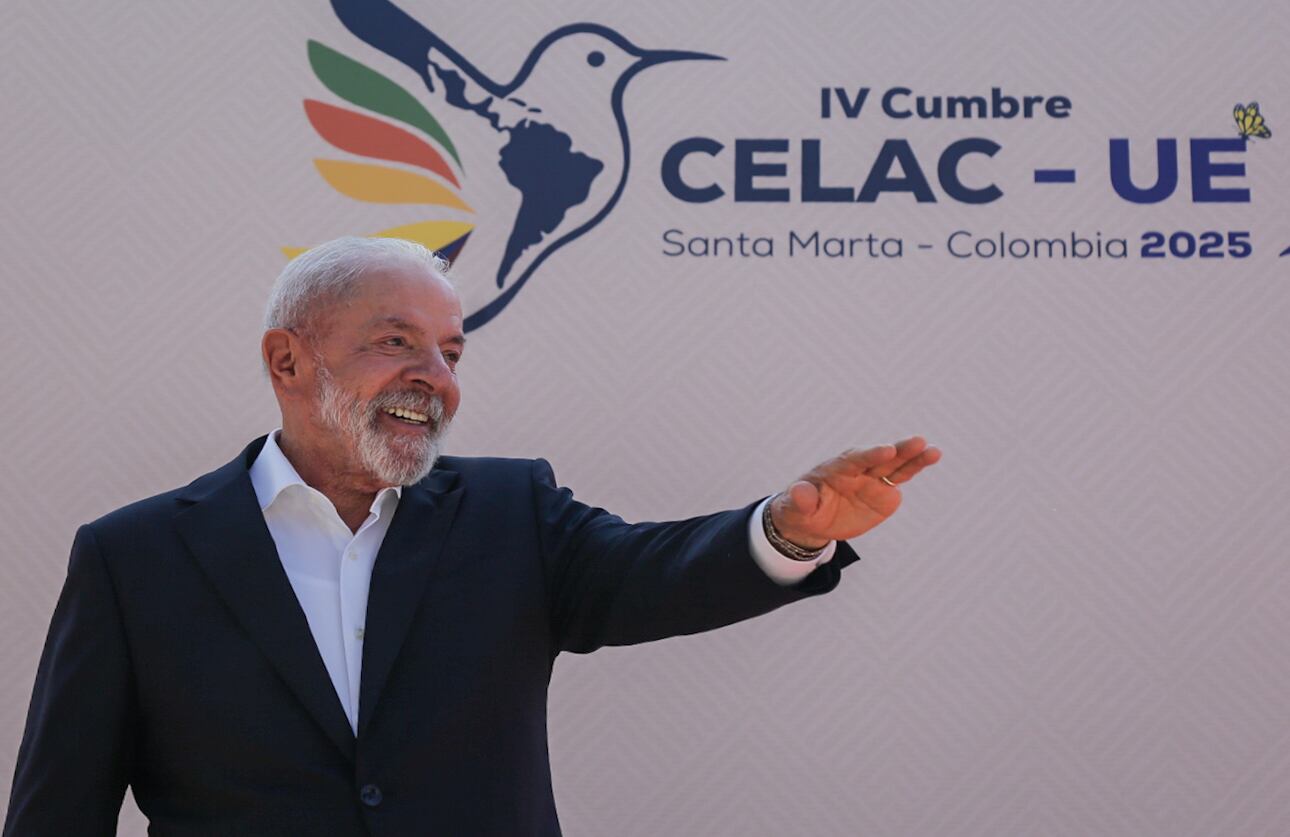 El presidente de Brasil, Luiz Inácio Lula da Silva, durante la instalación de la IV Cumbre CELAC- UE en Santa Marta.