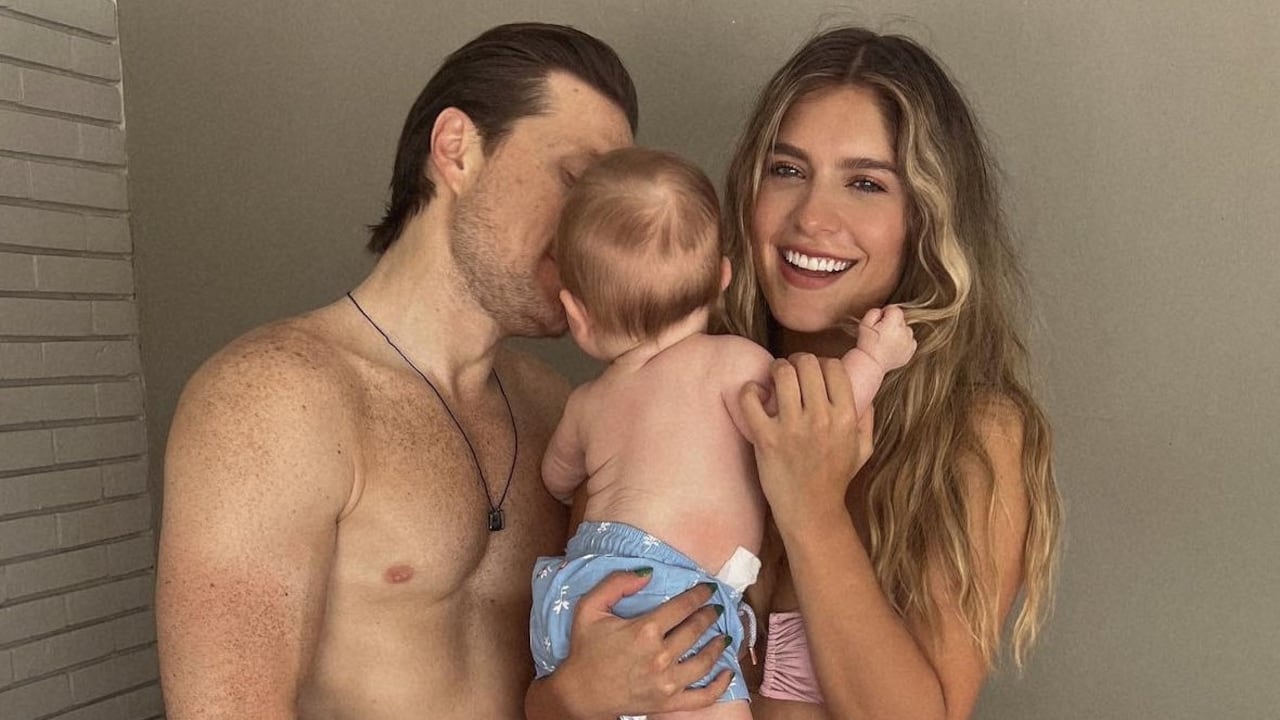 Laura Tobón, junto a su esposo, Álvaro Rodríguez, y su hijo Lucca