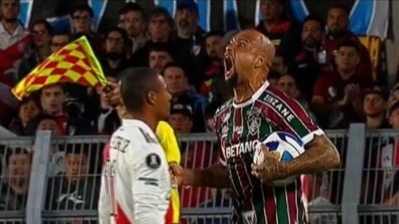 El gesto viral de Felipe Melo a Nicolás de la Cruz en River-Fluminense