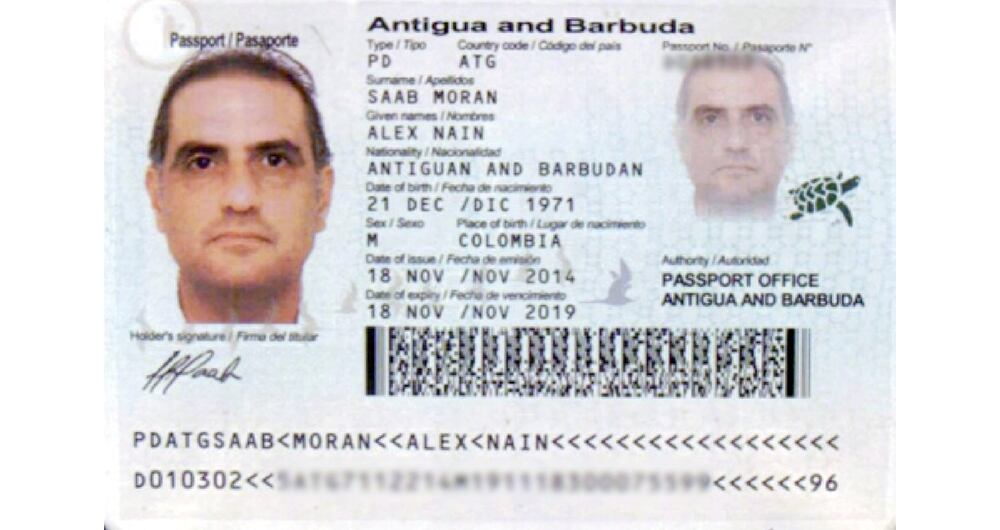 Existen dos pasaportes y el que alegan en el proceso no coincide con el que tenía Saab al momento de la captura.