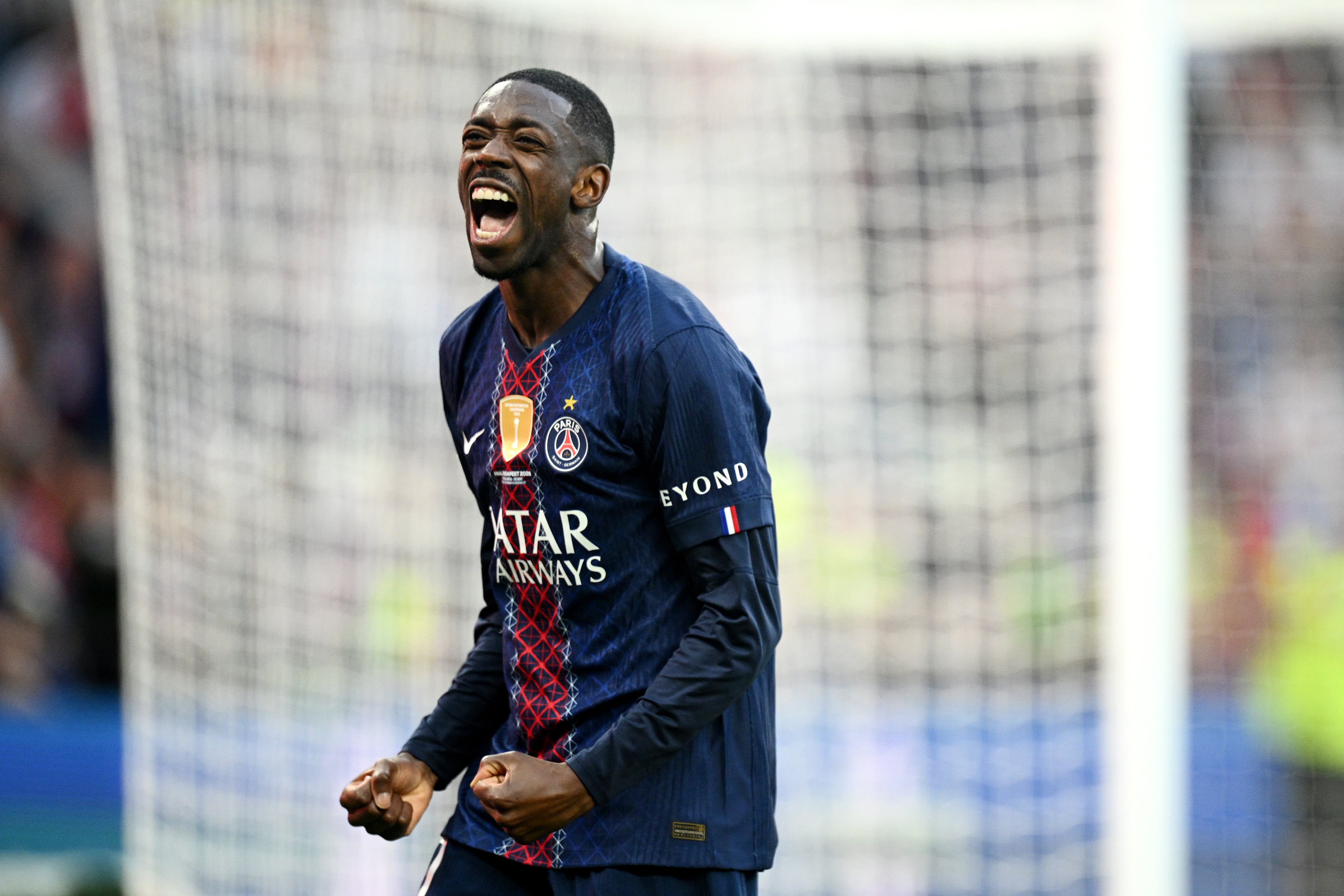 Ousmane Dembelé celebrando en la final de Champions League 2025/2026