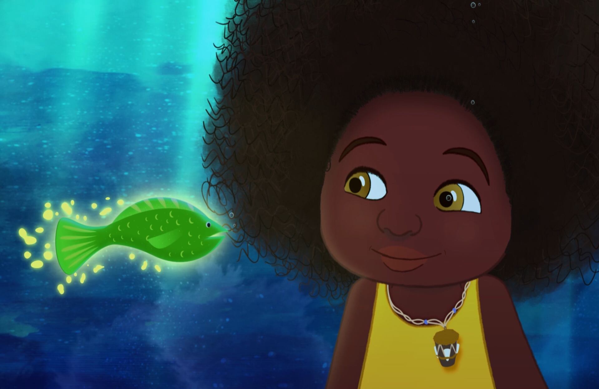 El susurro del mar es un largometraje animado hecho por el estudio caleño Fosfenos.