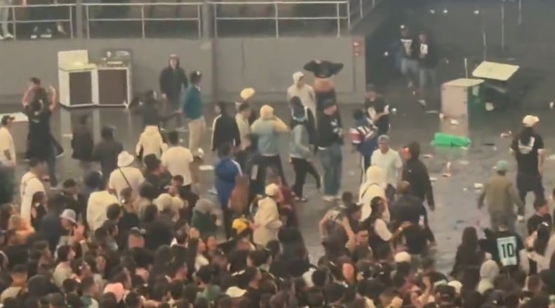 Disturbios Movistar Arena