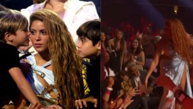 Shakira y sus hijos estuvieron en primera fila durante la gala