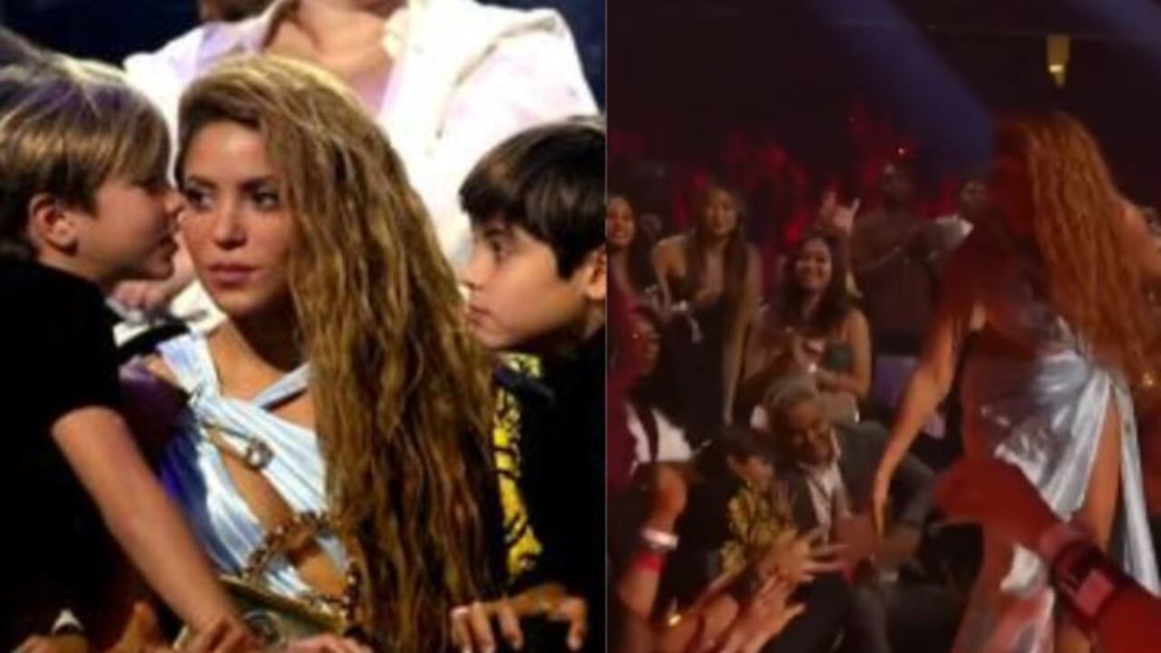 Shakira y sus hijos estuvieron en primera fila durante la gala