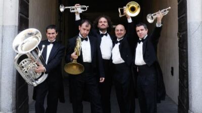 El quinteto de metales Gomalan, mundialmente reconocido por su puesta en escena.