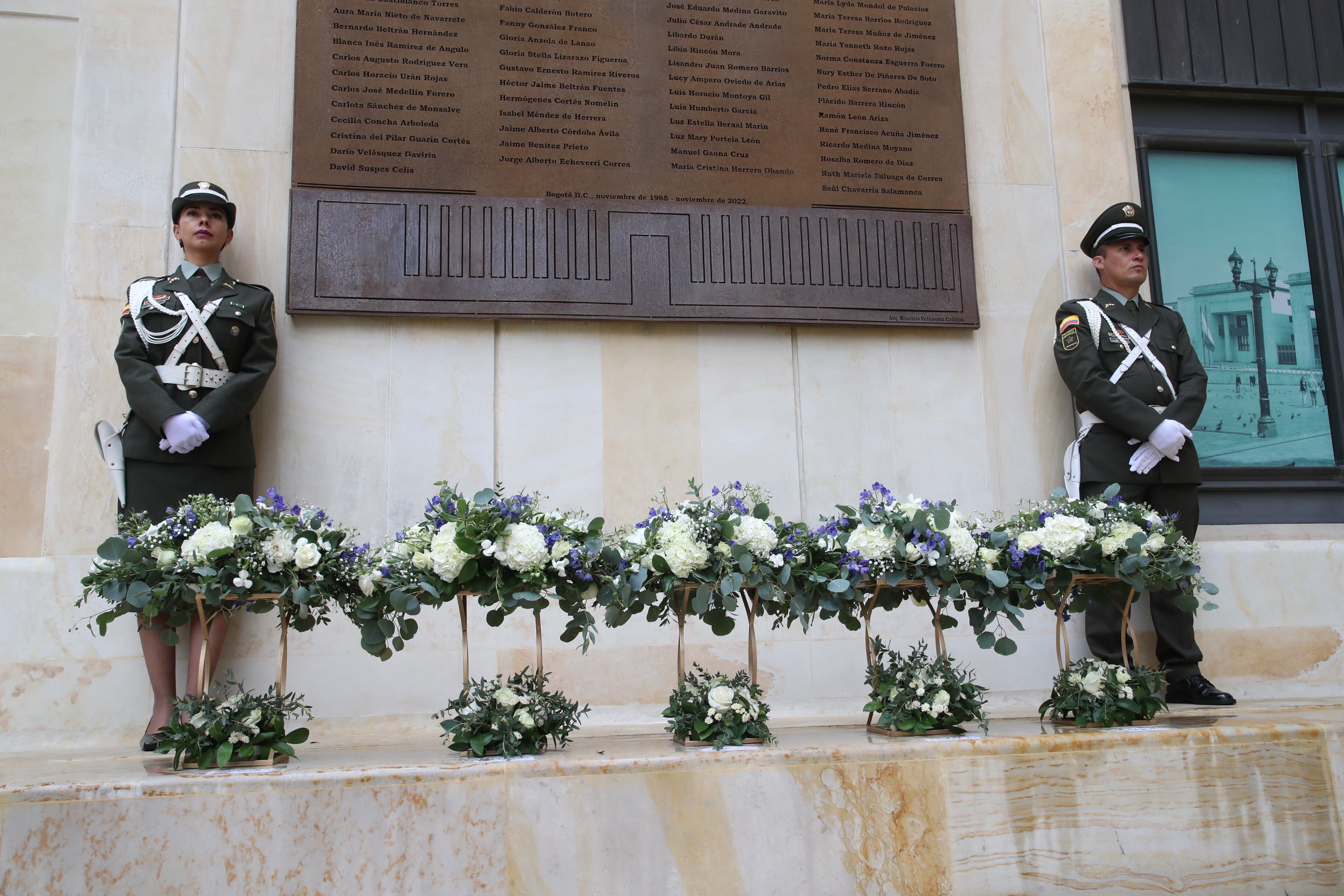 Actos conmemorativos del 39 aniversario de la toma y retoma del Palacio de Justicia