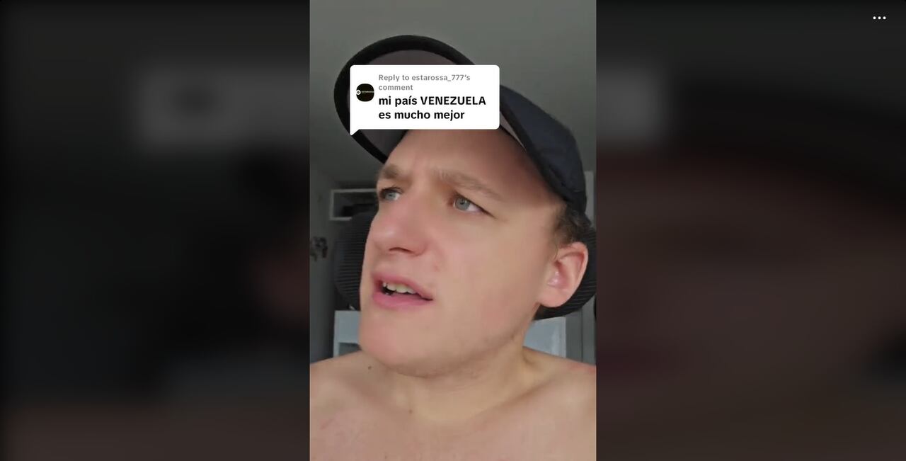 El creador de contenido no dudó en responder a un usuario por el comentario que hizo.