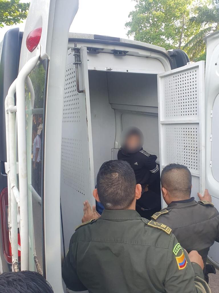 Uno de los presuntos sicarios fue capturado por la Policía.