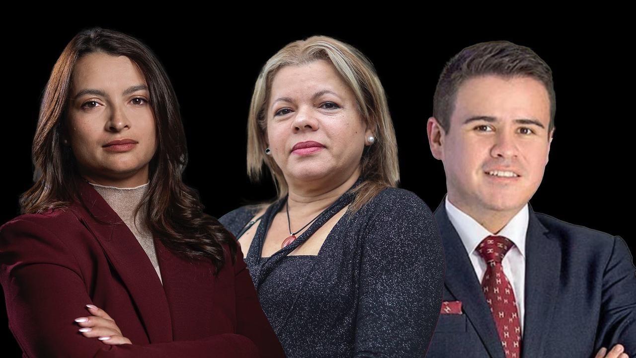 Andrea Petro, Mary Luz Herrán y Dumar Guevara.