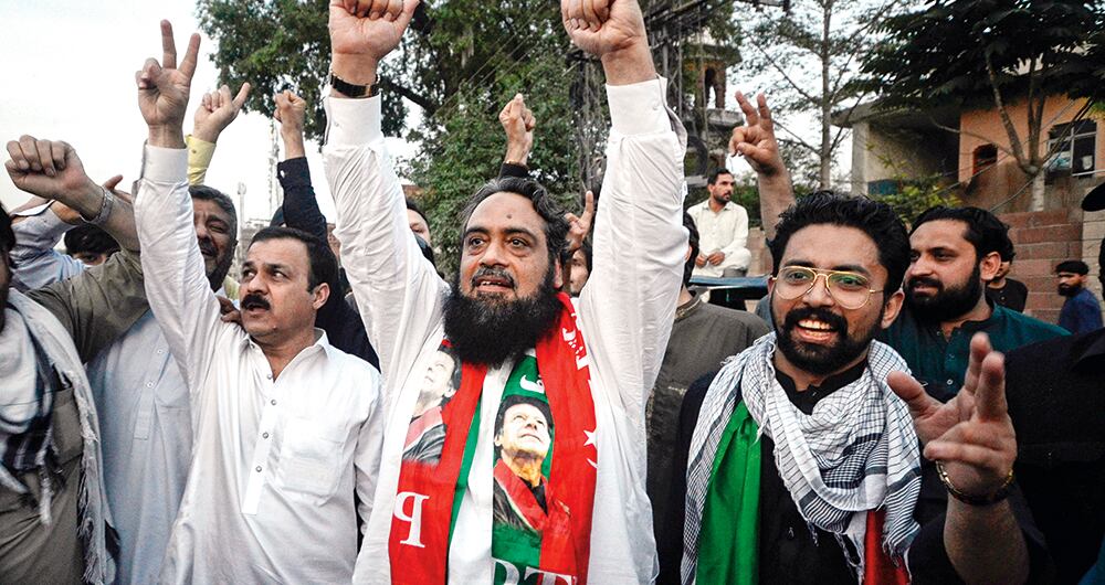 Marchas en Pakistán. 