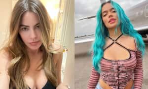 Sofía Vergara compartió una fotografía en la que muestra un look inspirado en Karol G.