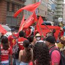 Continúa las Protestas por parte de los Docentes de las Instituciones del Valle del Cauca en la Plazoleta San Francisco, En apoyo al paro nacional de maestros convocado por FECODE.