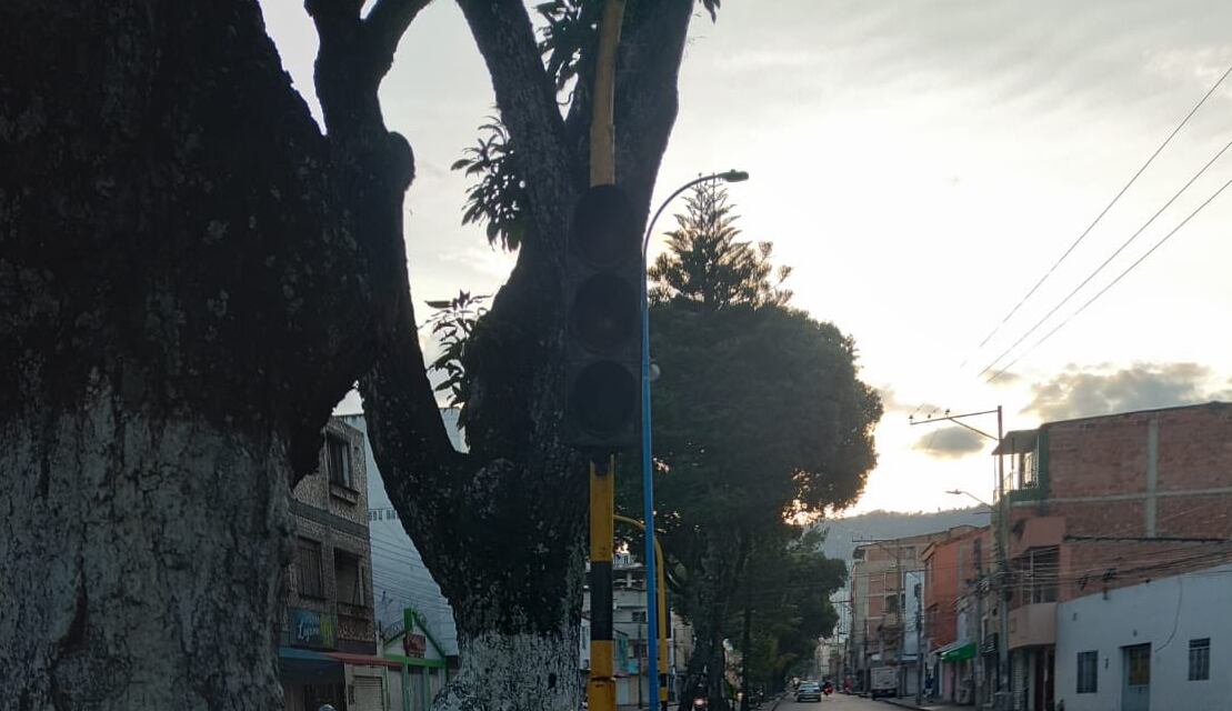 Daño y robo de semáforos en Bucaramanga.