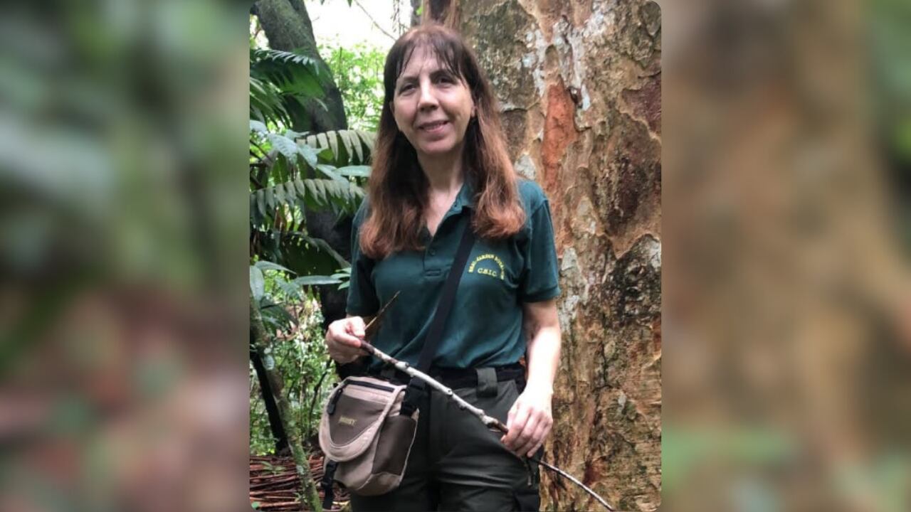 La directora del Real Jardín Botánico exploro el jardín municipal de Mariquita.