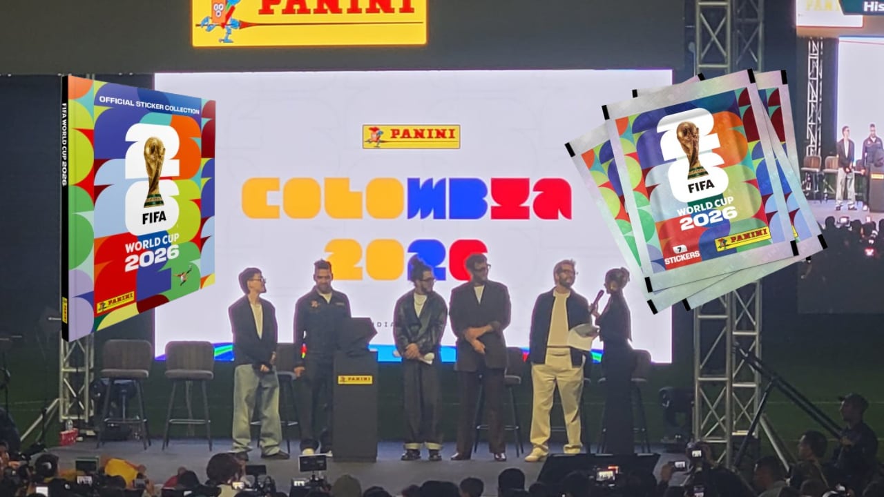 Álbum Panini 2026: lanzamiento oficial para Colombia se realizó el 29 de abril con la presencia de Morat y Falcao García.