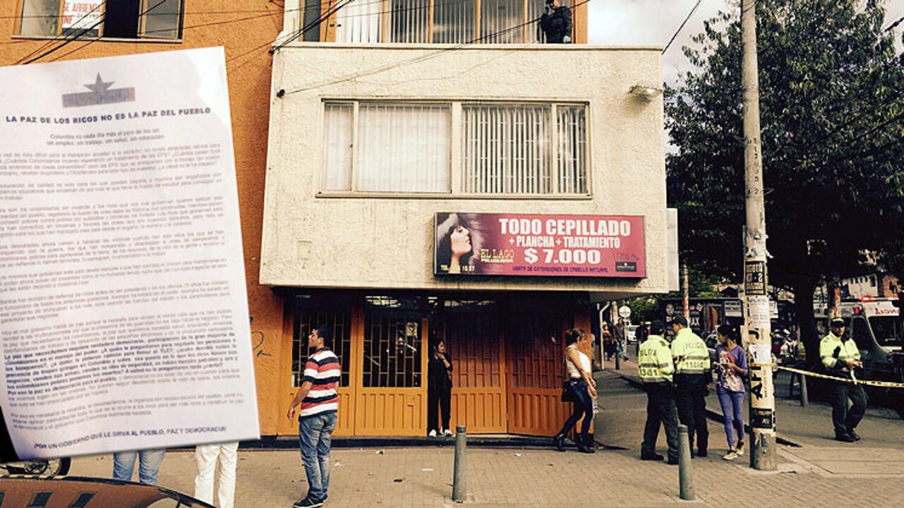 Estalla petardo en la localidad de Chapinero en Bogotá
