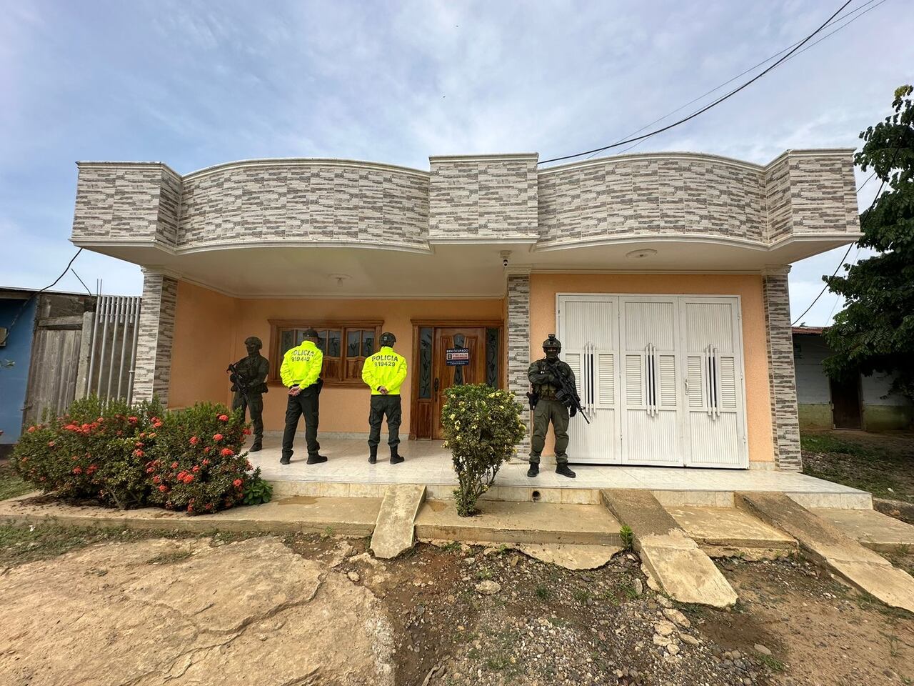 Una de las propiedades, que según la Policía era del Clan del Golfo.