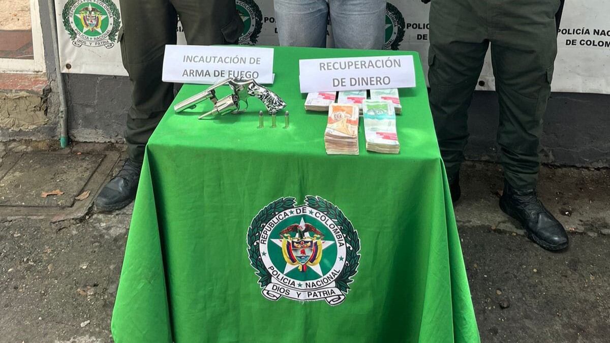 Elementos incautados y recuperados de alias David