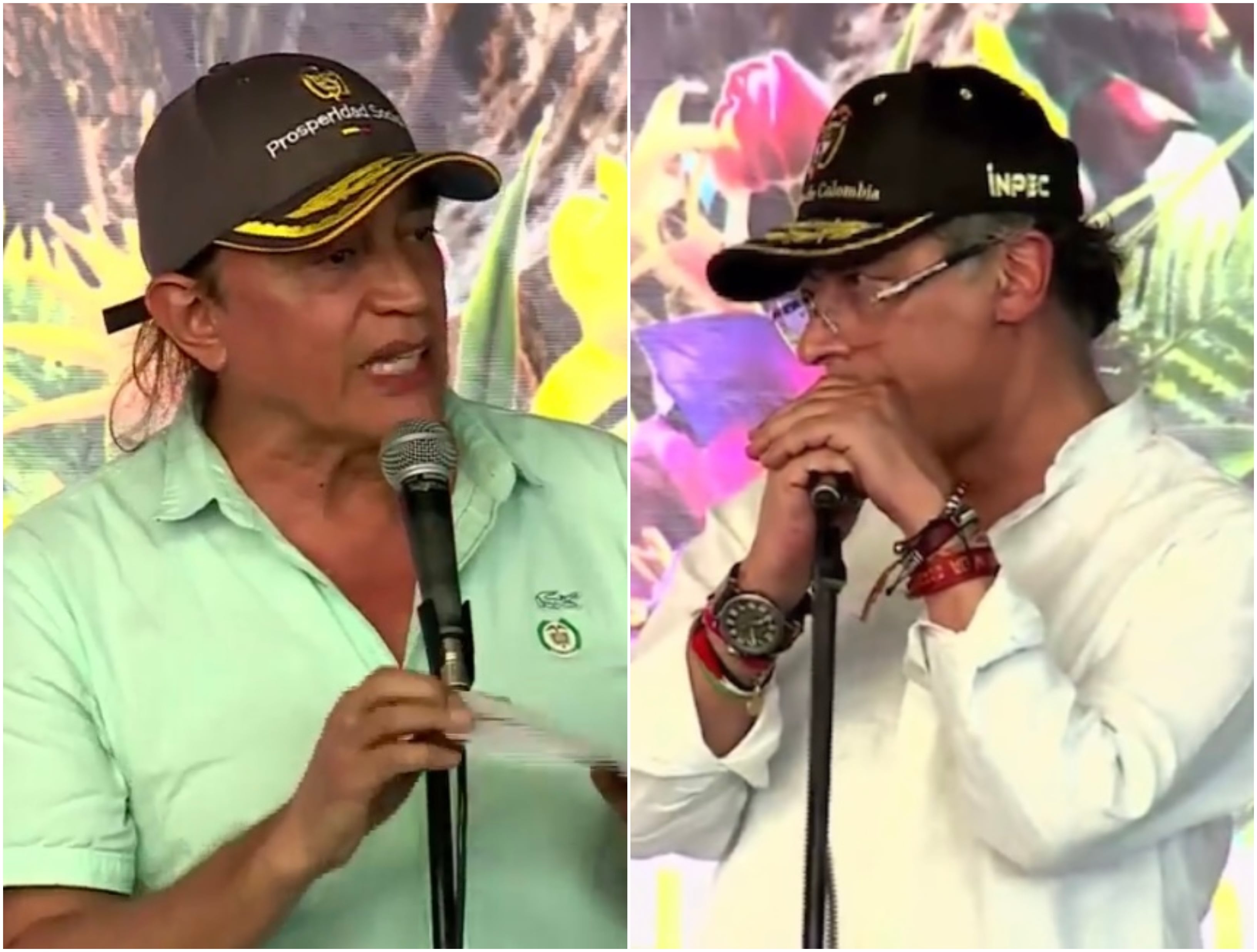 Gustavo Bolívar y Gustavo Petro