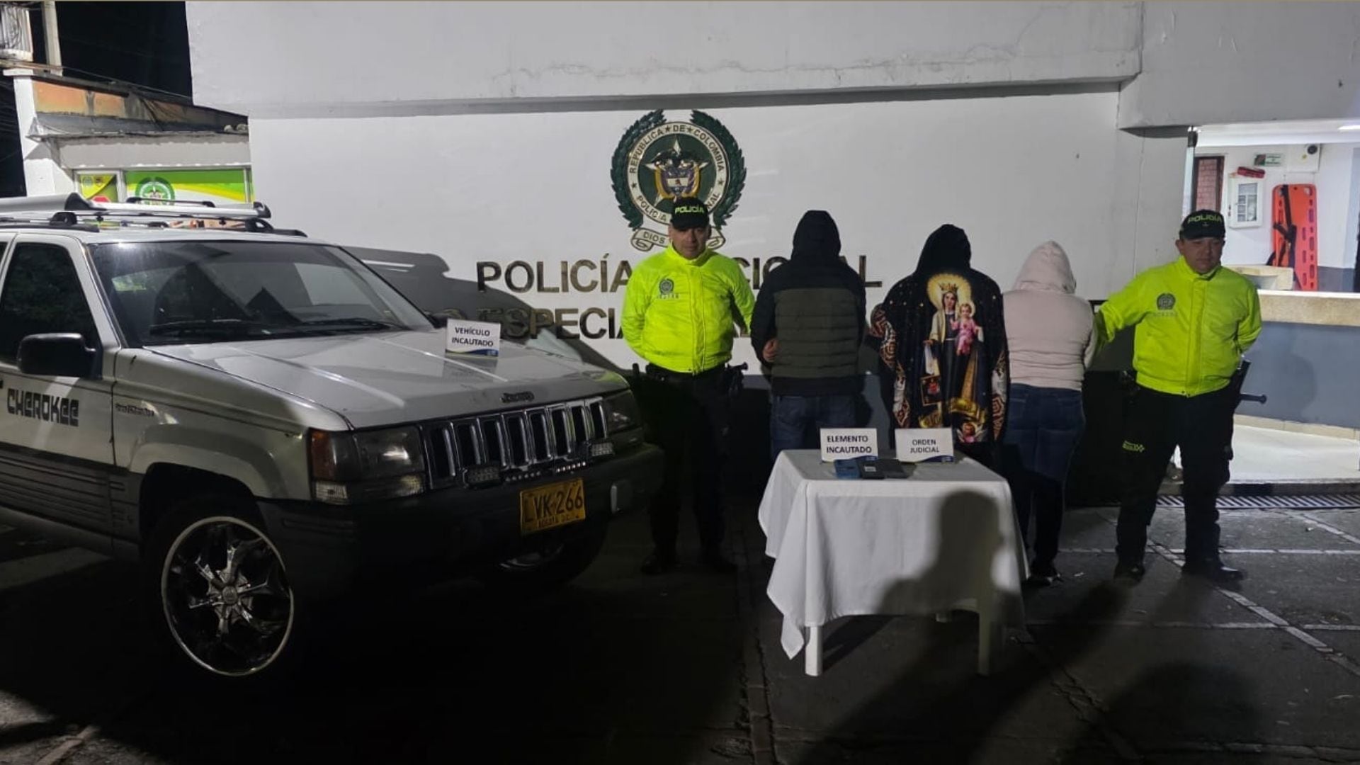 La operación permitió materializar tres órdenes judiciales de captura y avanzar en la investigación por el hurto de cable de cobre en zonas rurales de Subachoque.