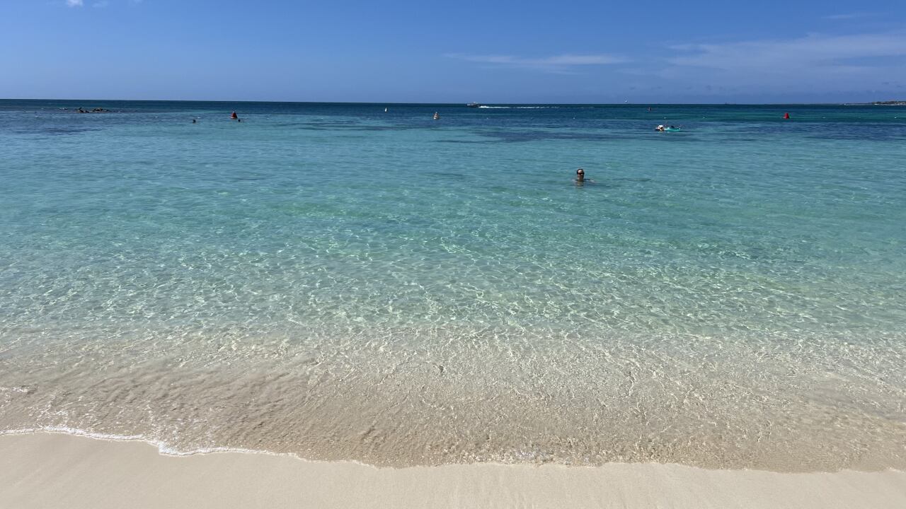 Baby Beach posee aguas tranquilas, un lugar ideal para familias con niños