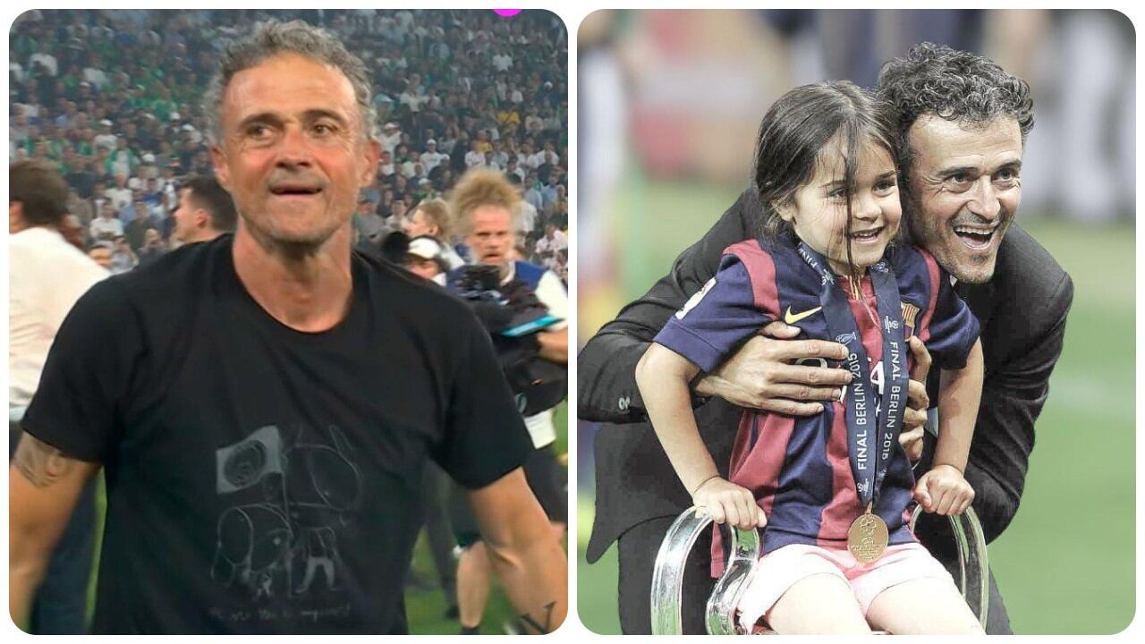 Luis Enrique recordó a su hija Xana en celebración del título de Champions