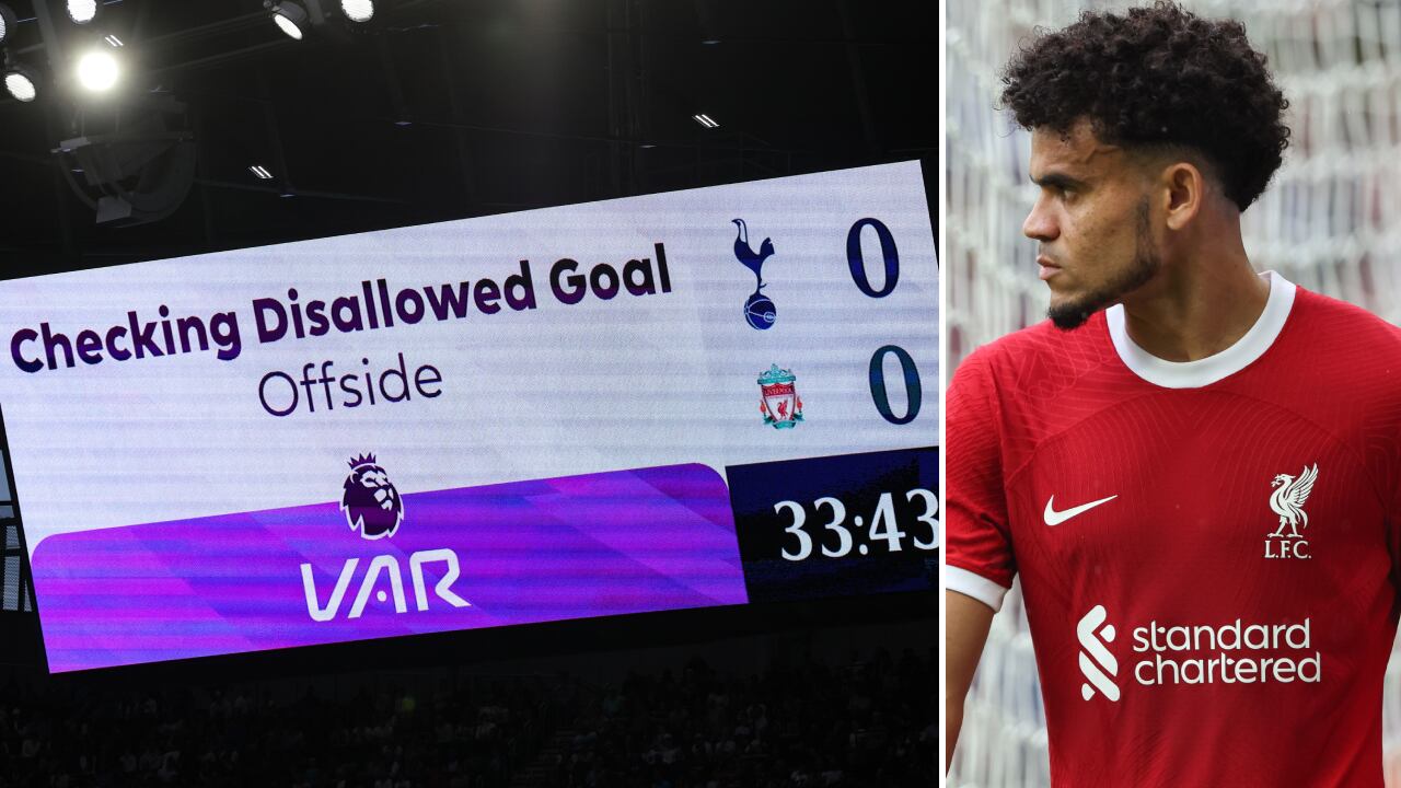 En la pantalla del estadio se dijo que el tanto había sido anulado por fuera de lugar.