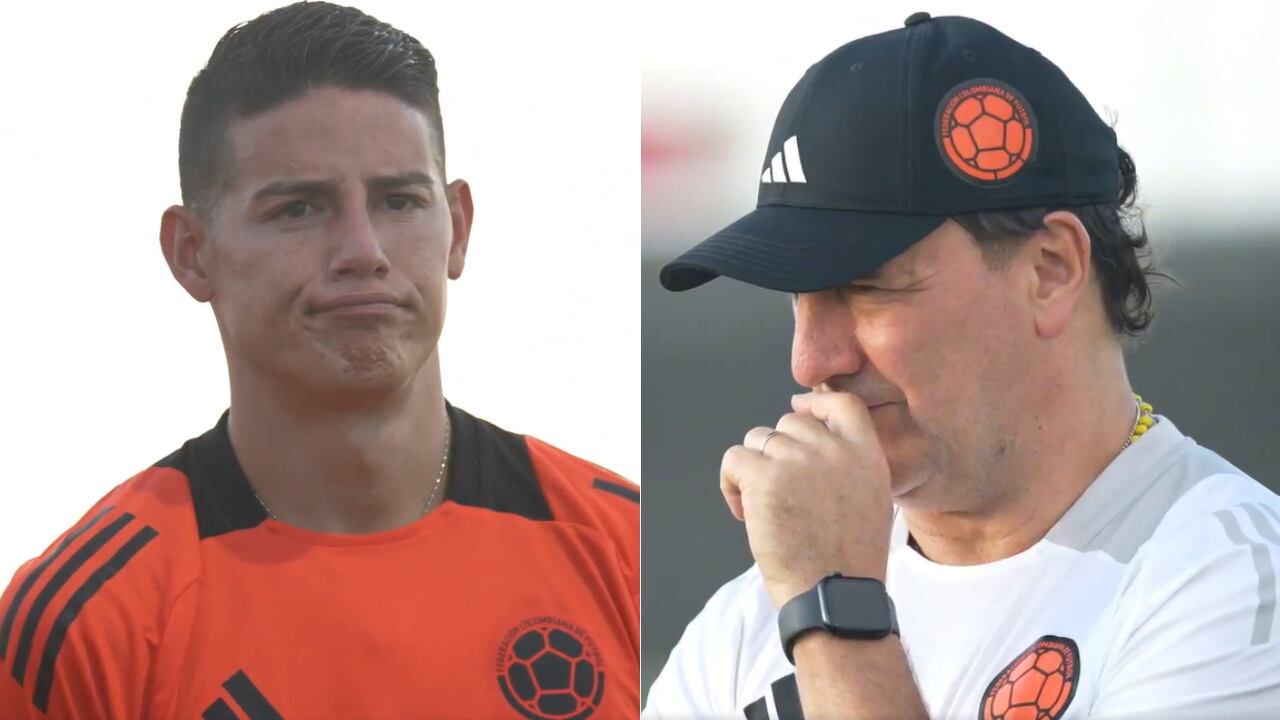 James Rodríguez y Néstor Lorenzo, parte de los entrenamientos de la Selección Colombia en Texas.