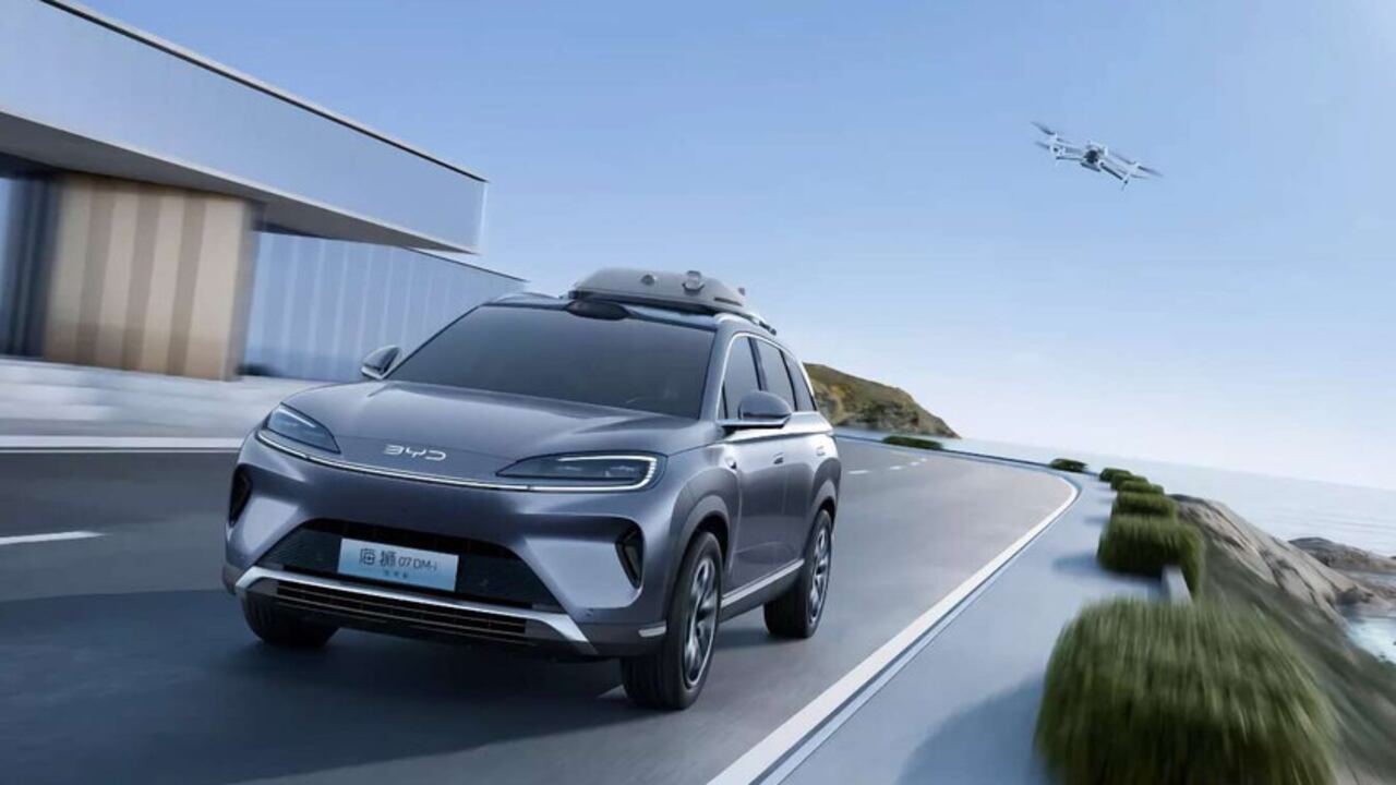 Los vehículos BYD incorporarán drones marca DJI. La tecnología, por ahora, está vigente en China continental.