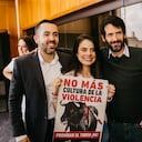 Congresistas Alejandro García, Esmeralda Hernández y Juan Carlos Losada.
