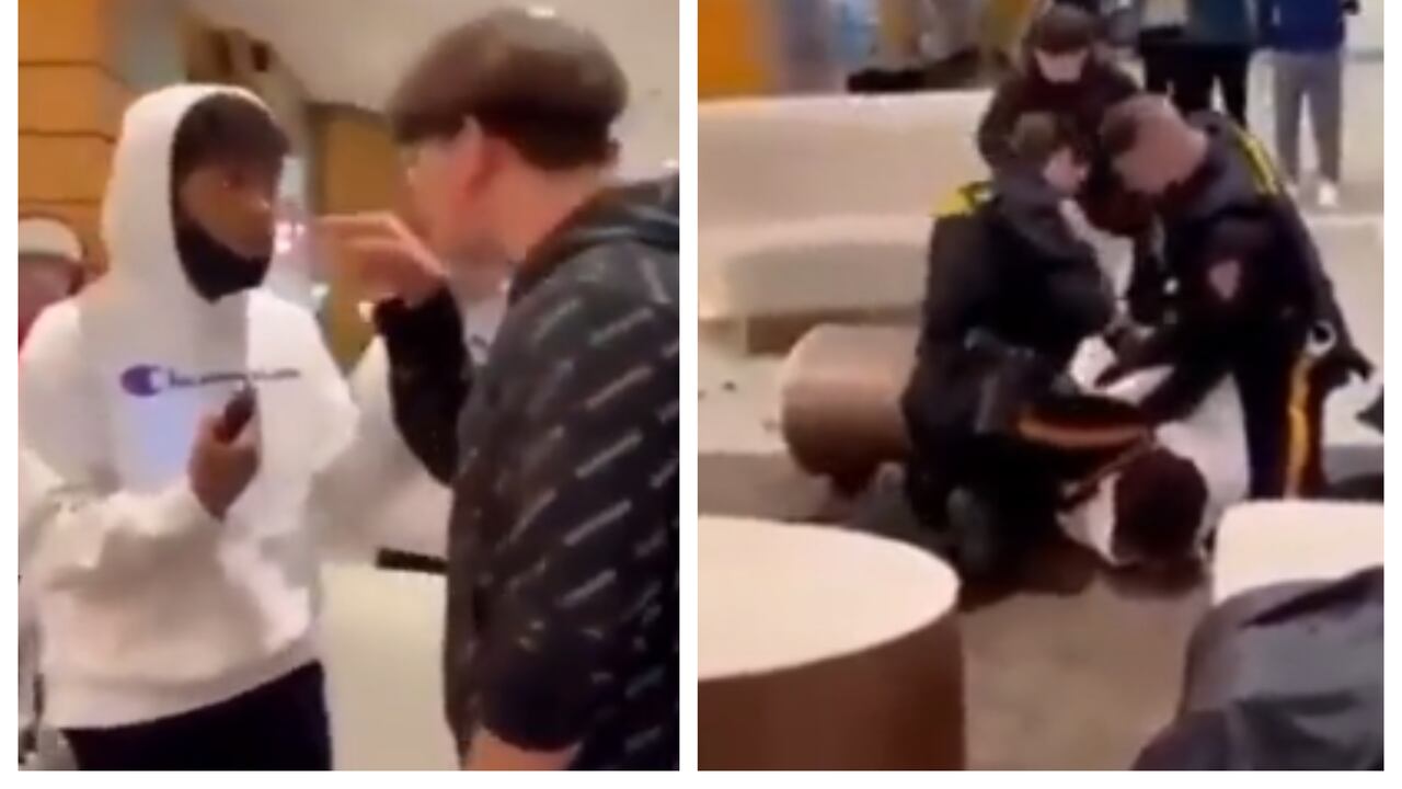 Dos policías separaron a los jóvenes que estaban peleando, sin embargo, el procedimiento fue completamente desigual.