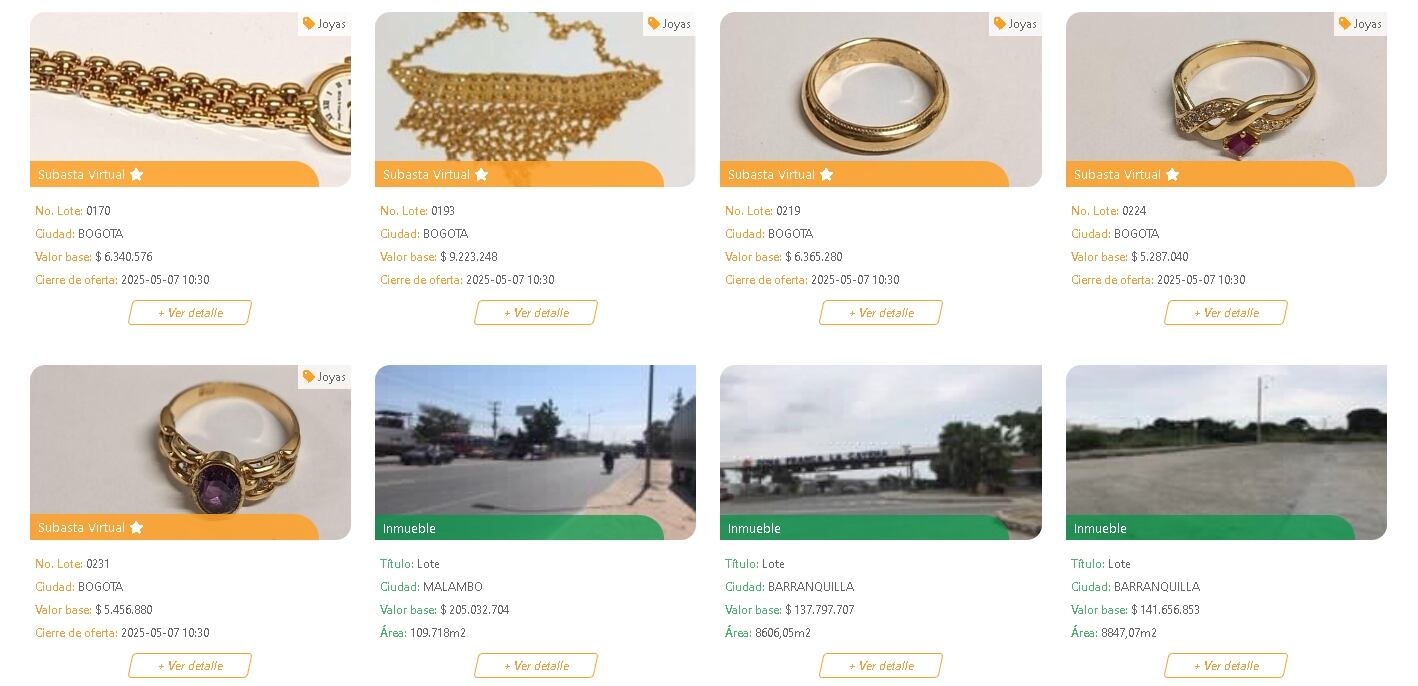 Los interesados deben registrarse en la plataforma de El Martillo.