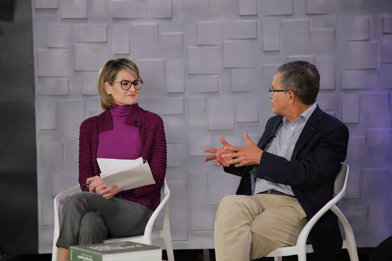 María Carolina Castillo, presidente de Probogotá y Hugo Acero, ex secretario de Seguridad.