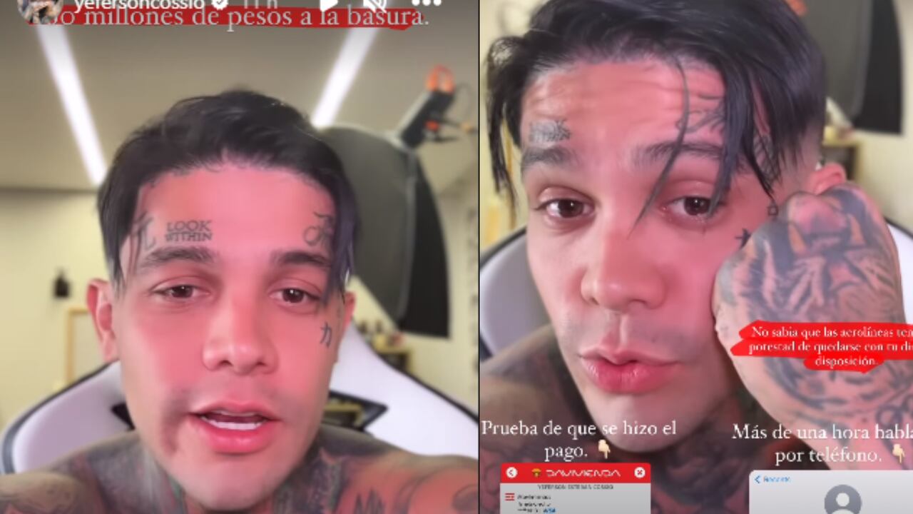 Yéferson Cossio criticó que, por un error de la aerolínea, pretendían cobrarle más de 30 millones adicionales por su vuelo a España.