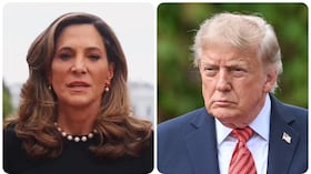 María Elvira Salazar y Donald Trump