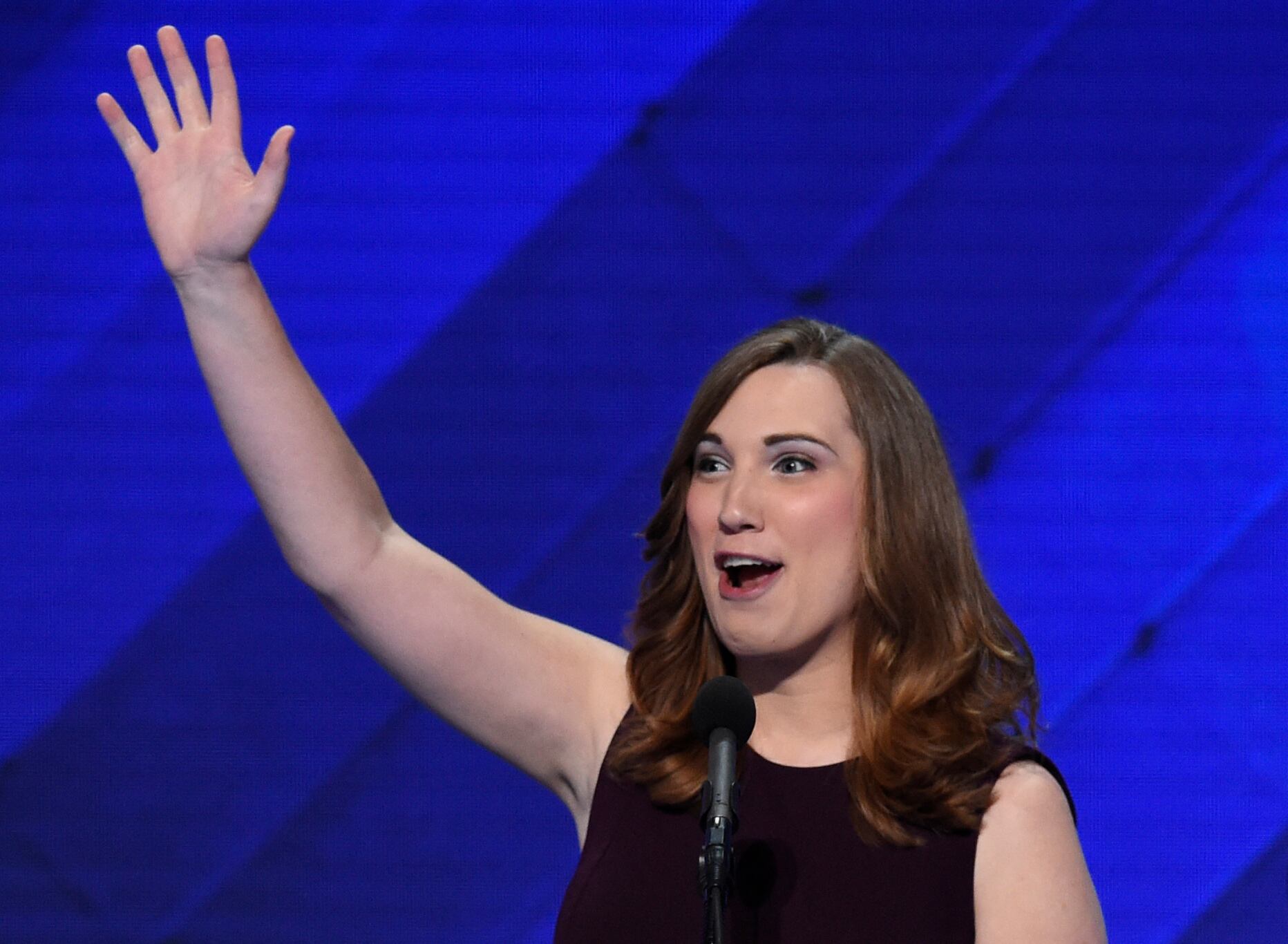 Sarah McBride, senadora transgénero de Estados Unidos.