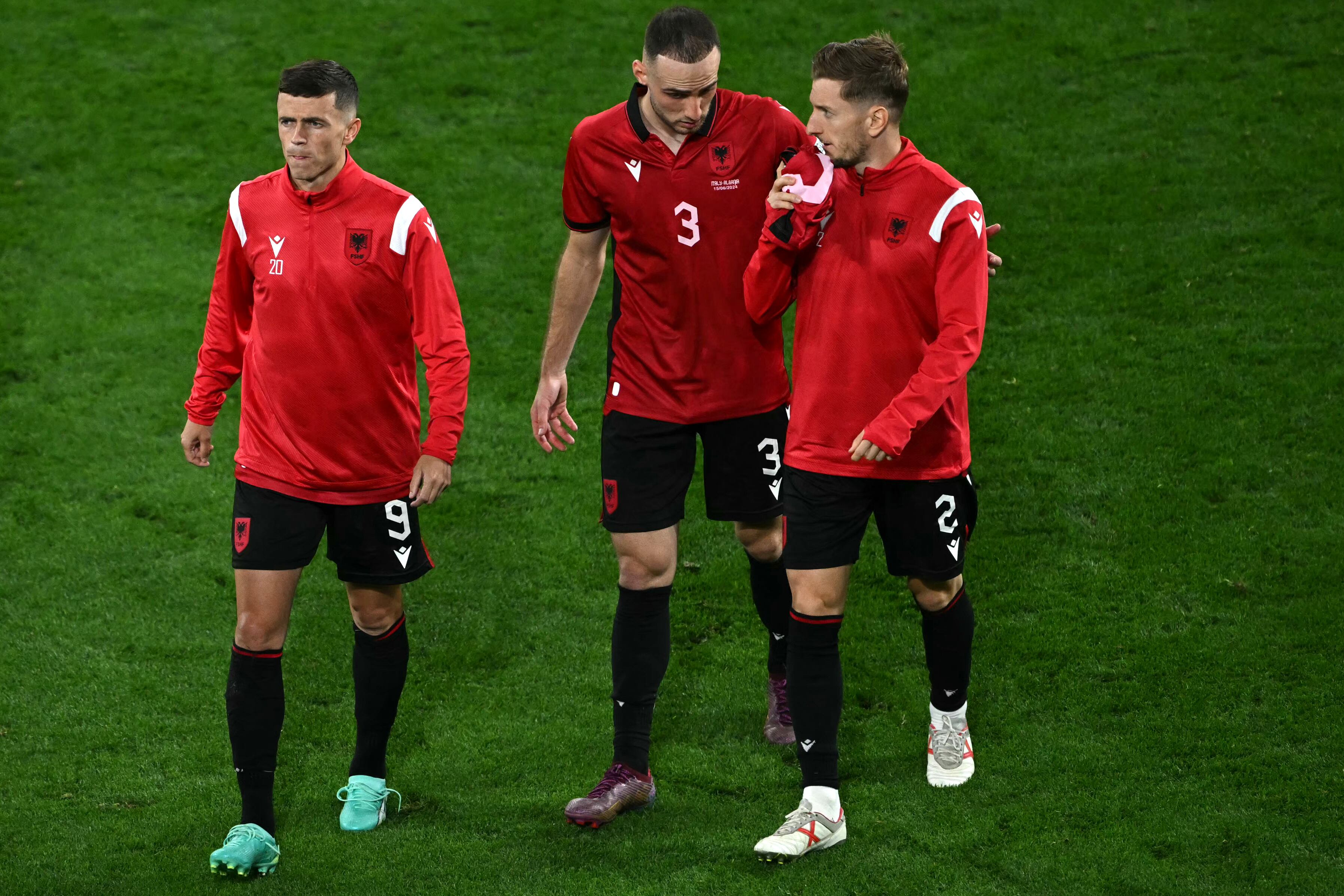 Albania se había llevado la ventaja en los primeros segundos.