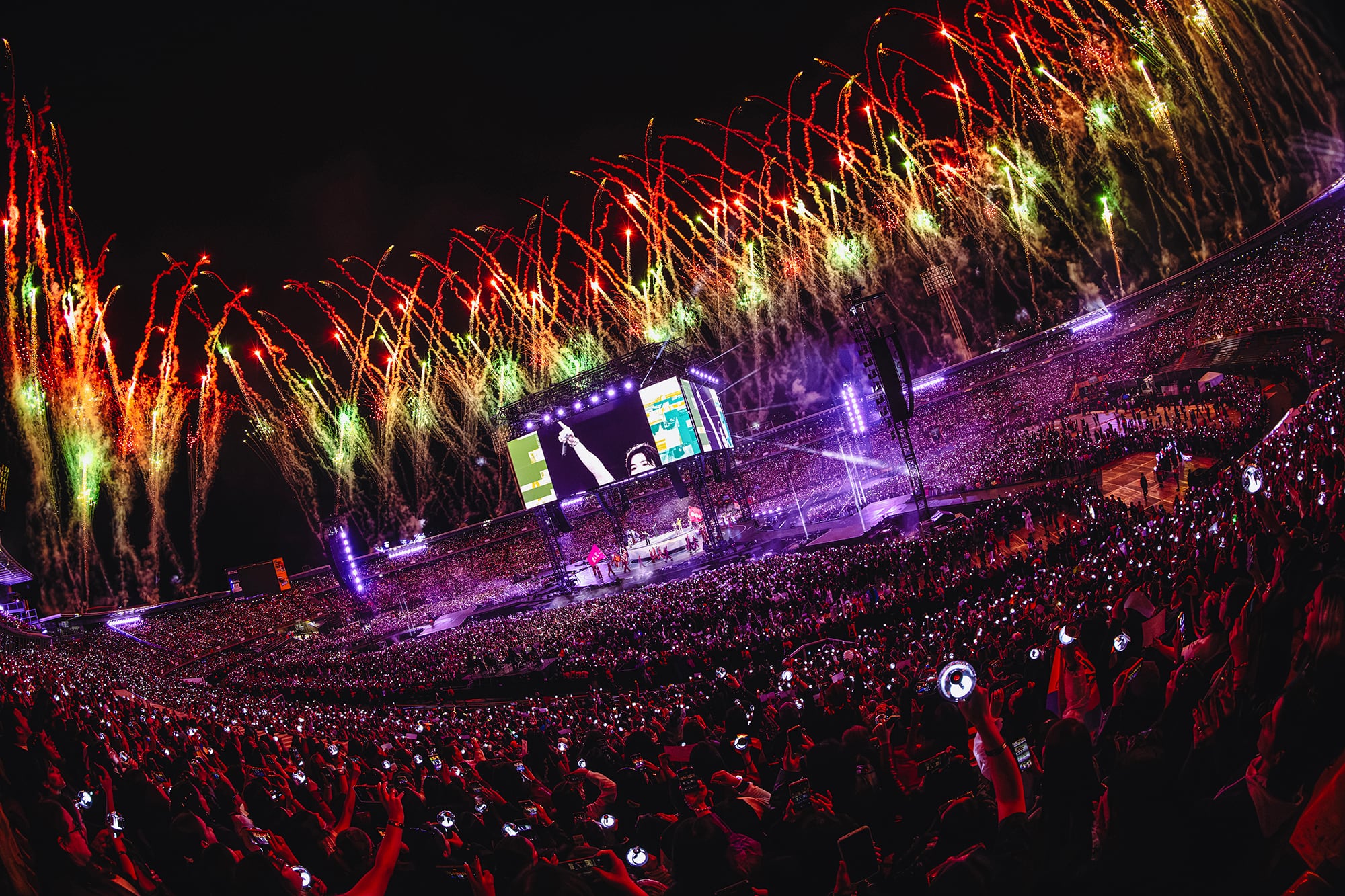Más de 53 mil personas llenaron el Estadio el Campín, de presencia y de energía, en dos noches consecutivas de BTS en Bogotá. Foto: HYBE/BIGHIT MUSIC