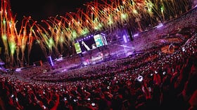Más de 53 mil personas llenaron el Estadio el Campín, de presencia y de energía, en dos noches consecutivas de BTS en Bogotá. Foto: HYBE/BIGHIT MUSIC