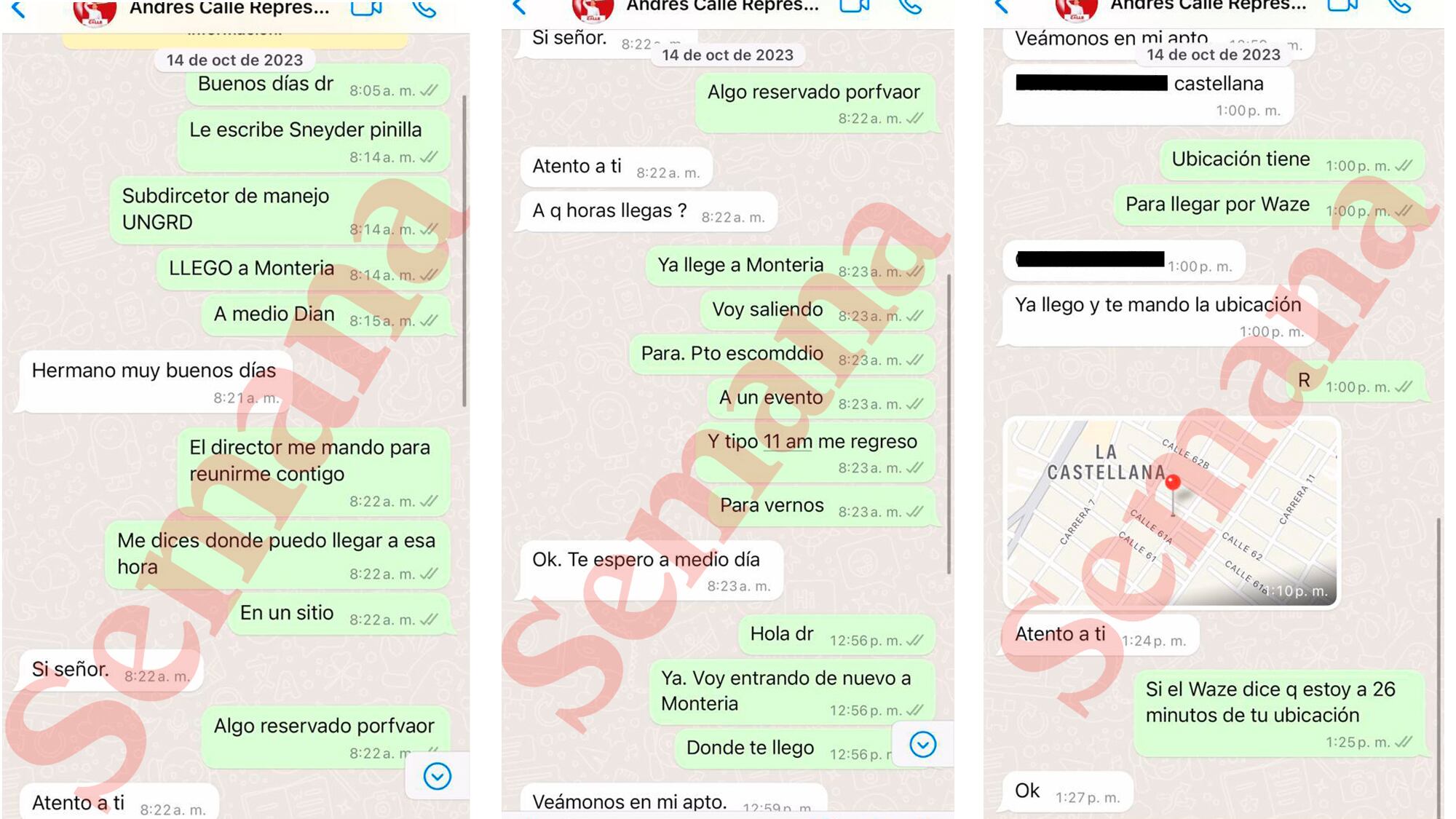 Conversaciones entre Sneyder Pinilla y Andrés Calle