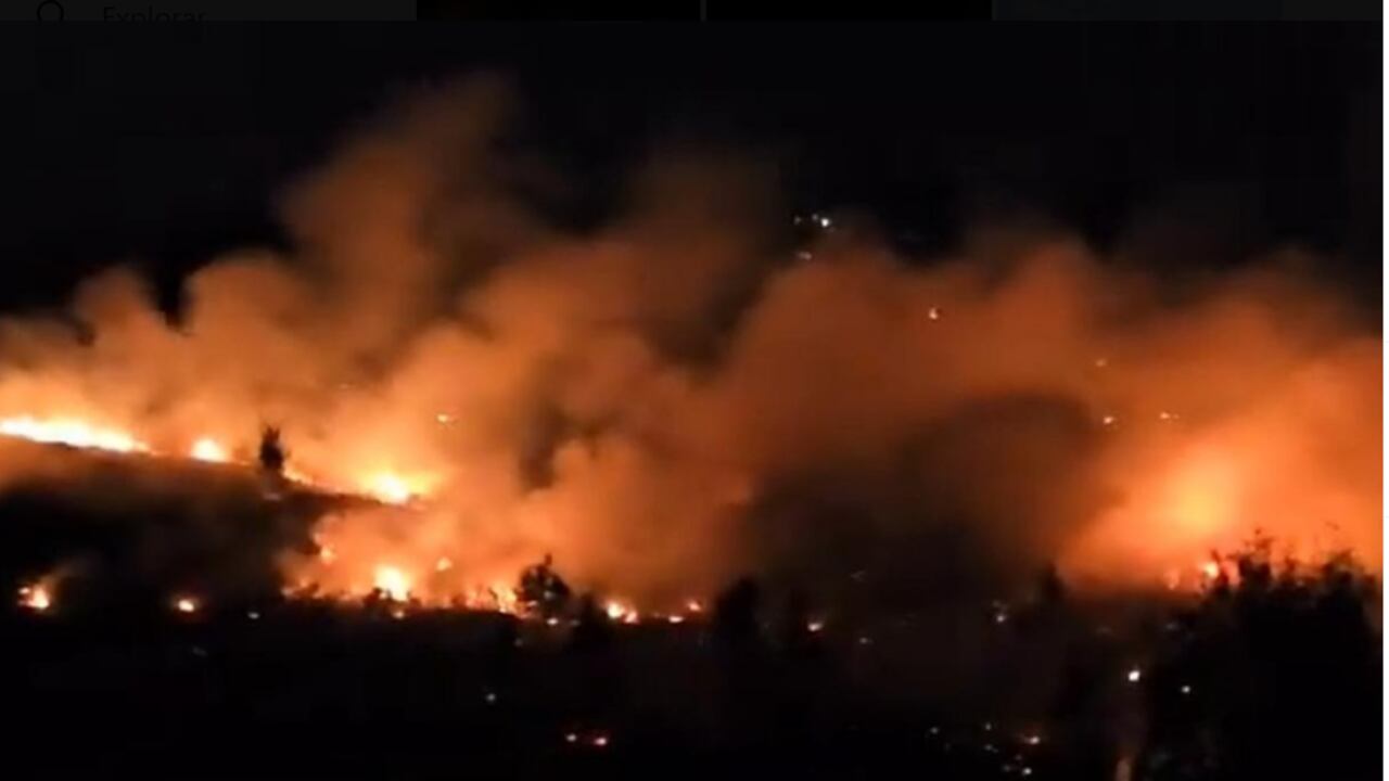 Incendio en Fúquene, CUndinamarca