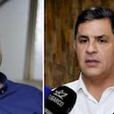 El candidato a la Alcaldía de Cali Alejandro Eder y el actual alcalde de la ciudad, Jorge Iván Ospina.